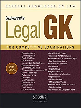 Legal GK (General Knowledge on Law) for Competitive Examinations by Universal's, Justice Chandramauli Kumar Prasad, et al.