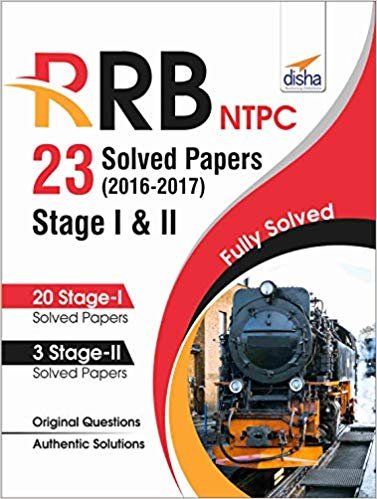 RRB NTPC 23 Solved Papers 2016-17 Stage I &amp; II Paperback In English Medium