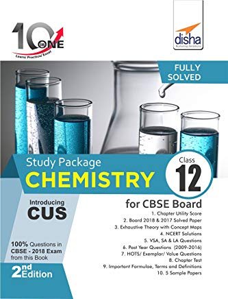 10 in One Study Package for CBSE Chemistry Class 12 with 5 Model Papers 2nd Edition by Disha Experts