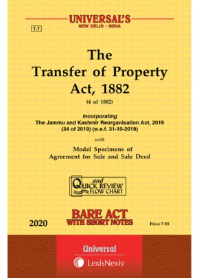 Universal's The Transfer of Property Act, 1882 by Universal Book Publishers