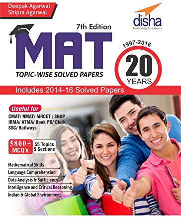 MAT 20 years Topic-wise Solved Papers (1997-2016) by Shipra Agarwal Deepak Agarwal