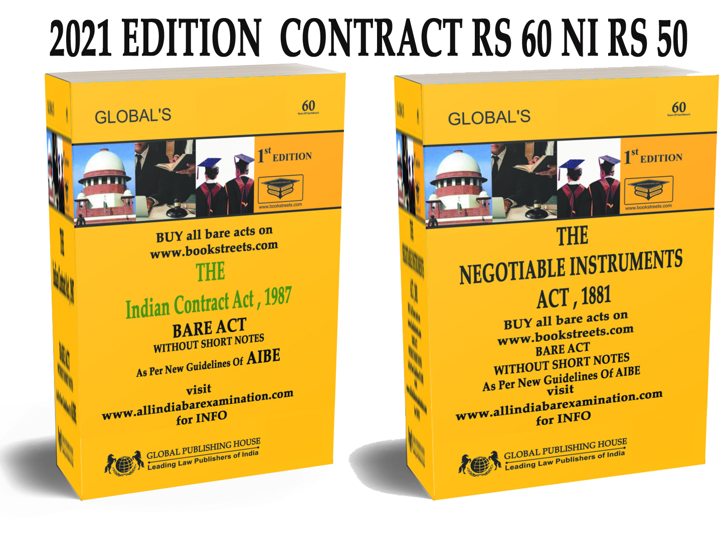 The Contract Act bare act For AIbe Exam , Negotiable Instrument  bare act
