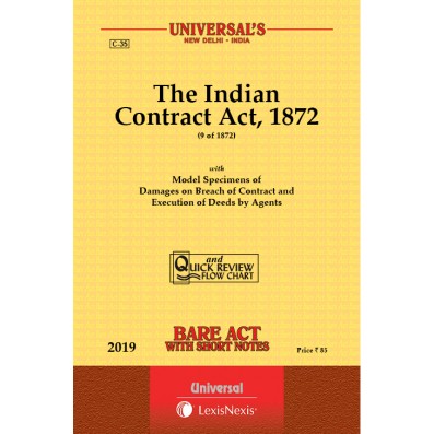 The Indian Contract Act , 1872 Bare Act By Universal