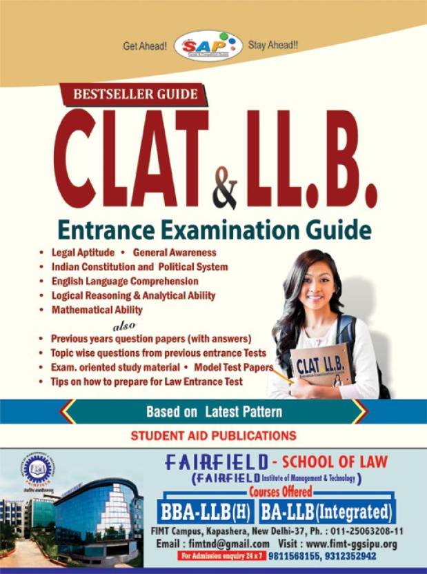 CLAT & LL.B. Entrance Examination Guide  English, Paperback, Student Aid Publications