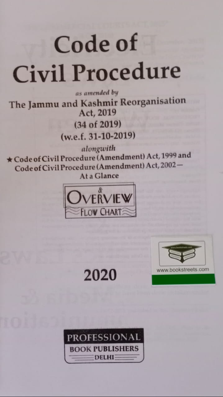 Code of Civil Procedure (The Jammu and Kashmir Reorganisation Act, 2019) by Professional Book Publishers