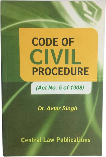 Code Of Civil Procedure Act No Of 1908 Paperback, Dr. Avtar singh english medium