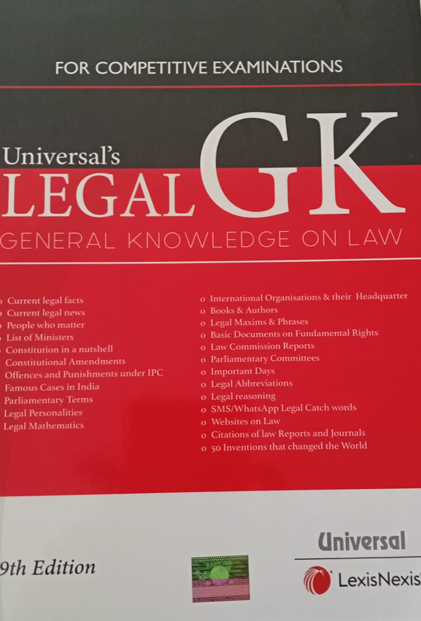 Universal's Legal  General Knowledge  on law by Manish Arora