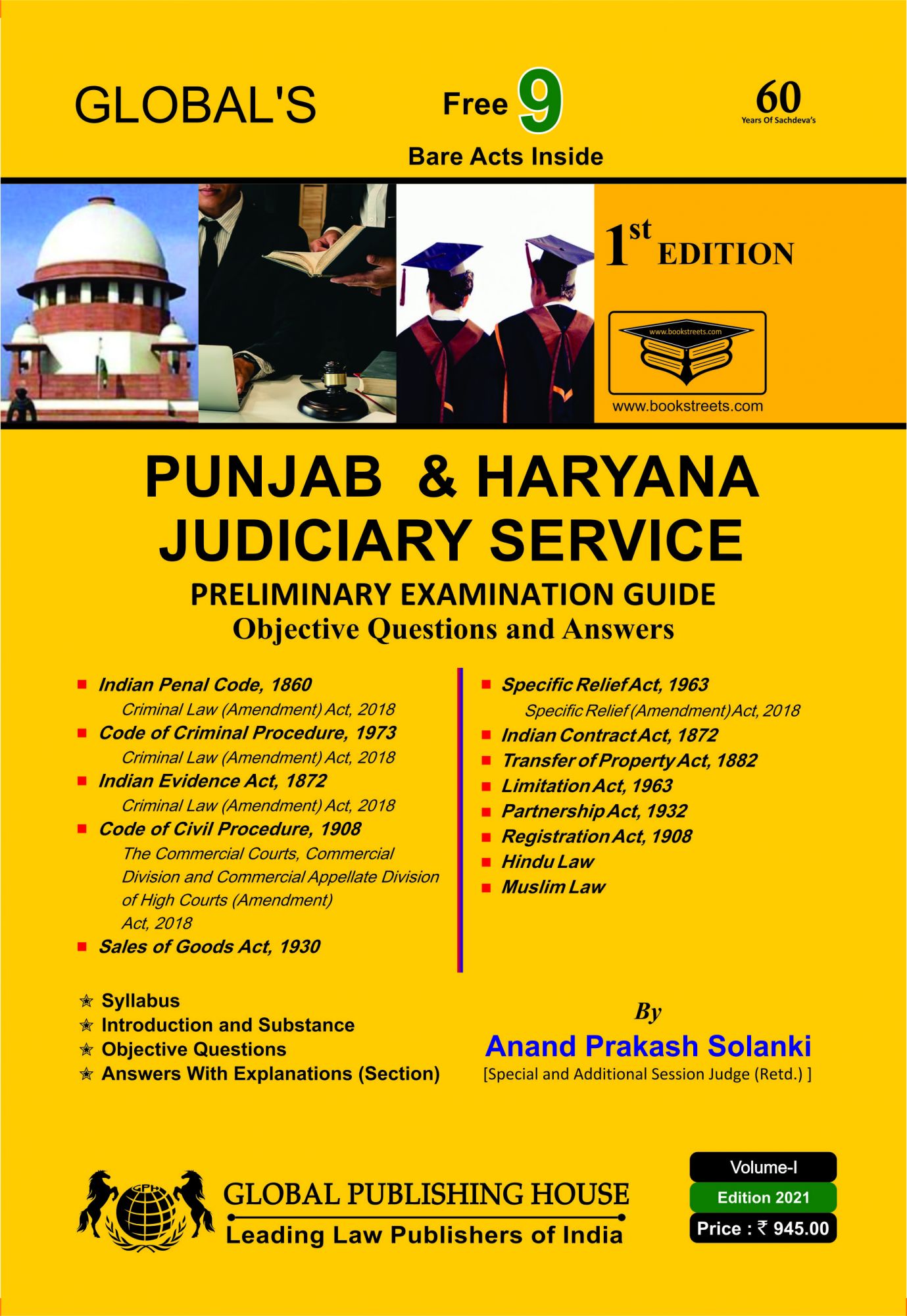 Haryana and Punjab Judicial Service Examination Book By Global Publishing House