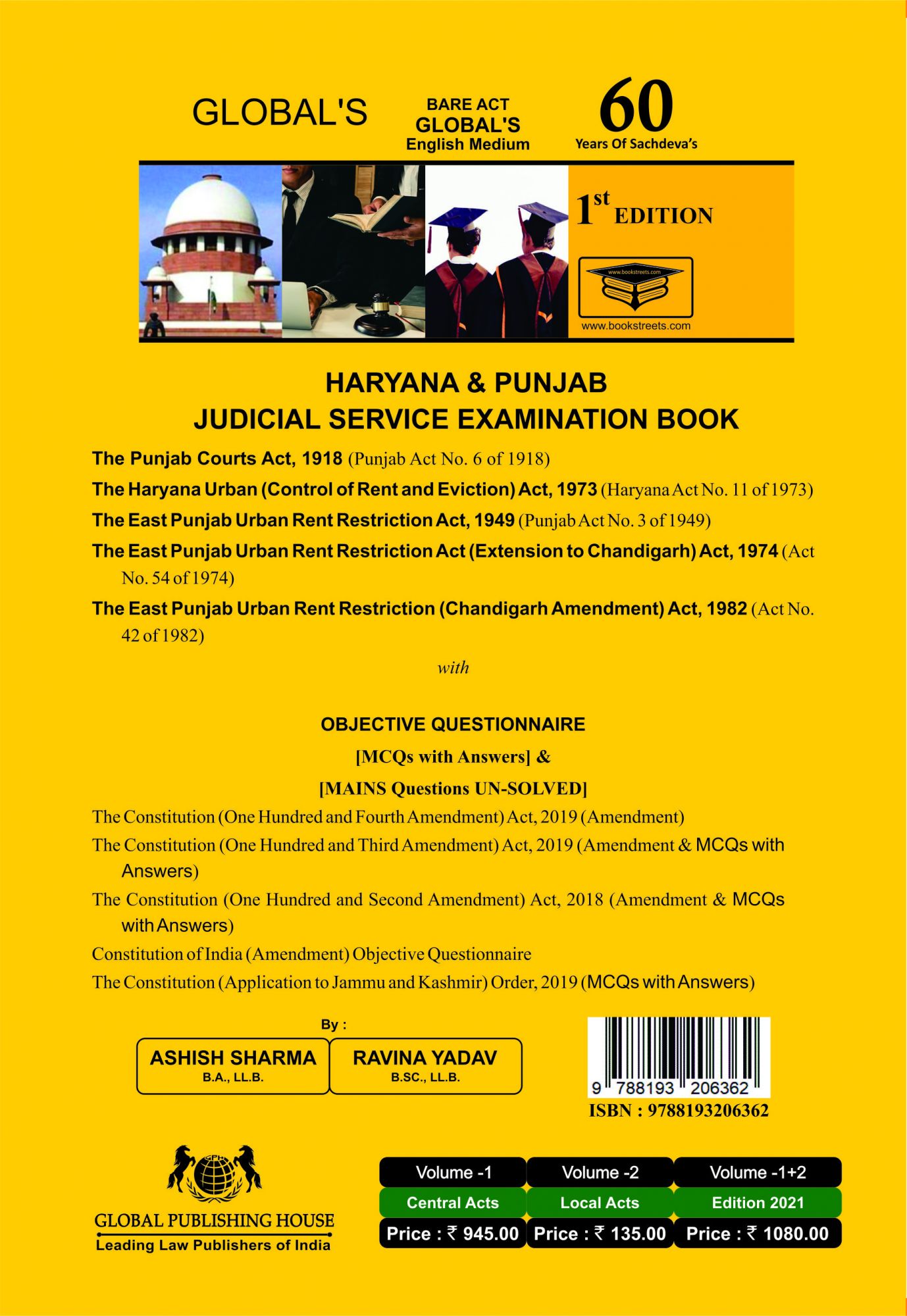 Haryana and Punjab Judicial Service Examination Book By Global Publishing House