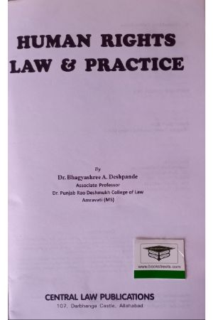 Dr. Bhagyashree A. Deshpande Human Rights by Central Law Publications