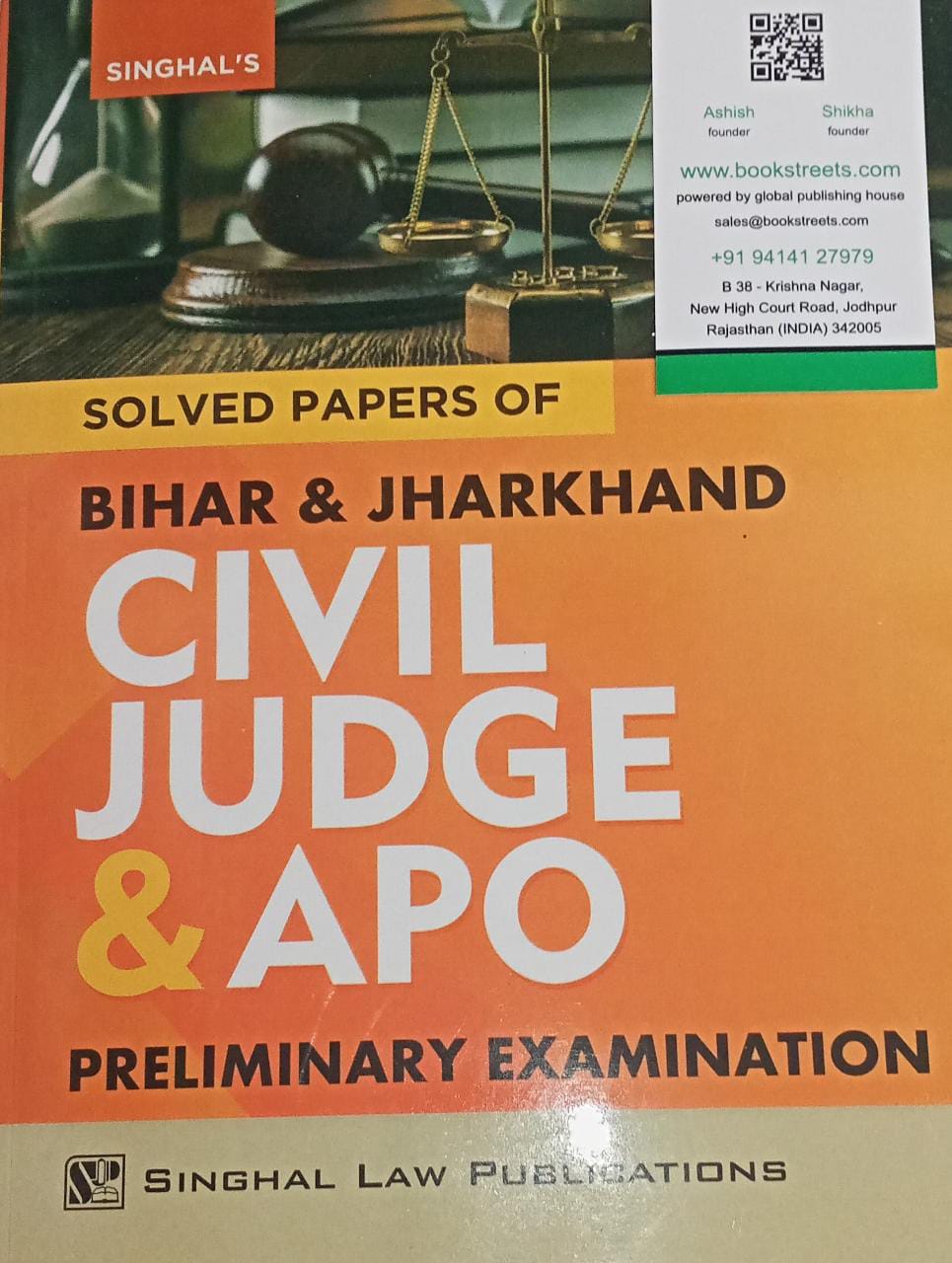 Singh's Solved Paper of Bihar and Jharkhand Civil Judge & APO by Singhal Law Publication