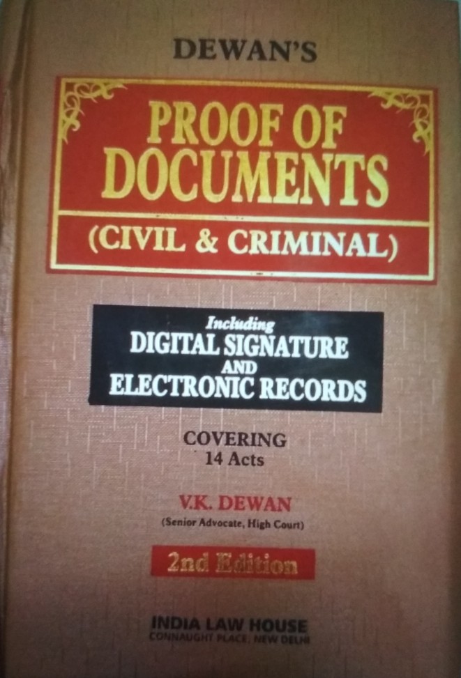 V.K.Dewan Proof Of Document Civil & Criminal