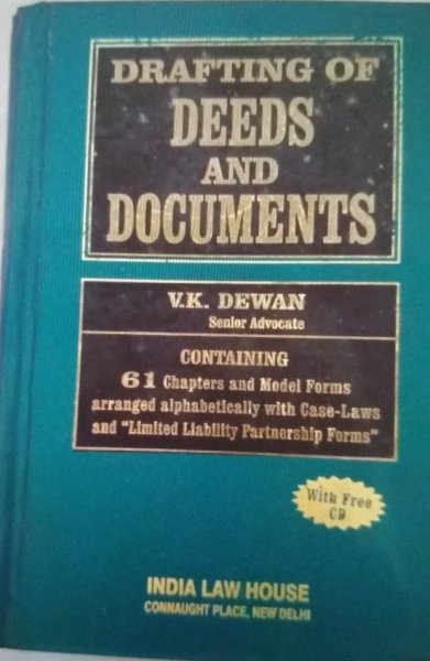 V.K.Dewan Drafting Of Deeds And Documents (CD FREE)
