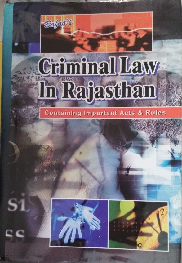 Bafna Criminal Law In Rajasthan Containing Important Acts And Rules English Book