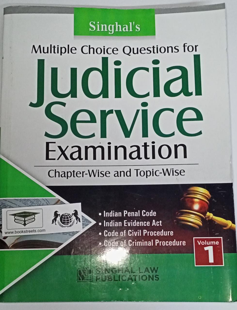 Singhal's Multiple Choice Question for Judicial Service Examination Chapter-wise and Topic wise Volume-1 by Singhal Law Publications