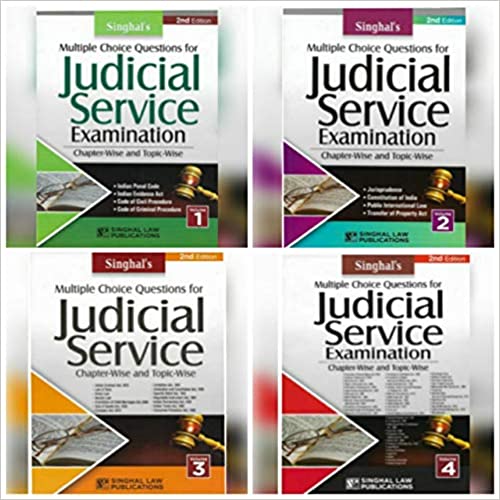 Singhal’s Set of FOUR Books on Multiple Choice Questions (MCQ) For Judicial Service Examination (VOLUME ONE TWO THREE AND FOUR)