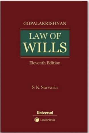 Law of Wills by Gopalakrishan