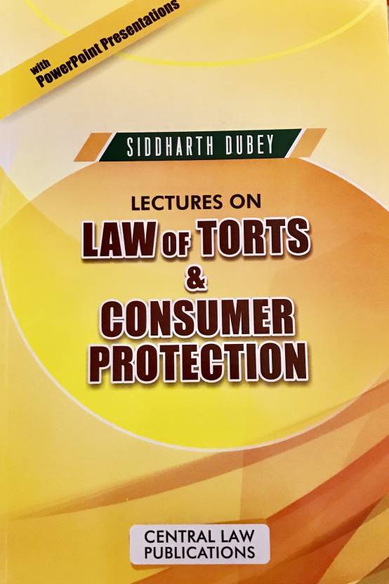 Lectures on Law of Torts and Consumer Protection  English, Paperback, Siddharth Dubey