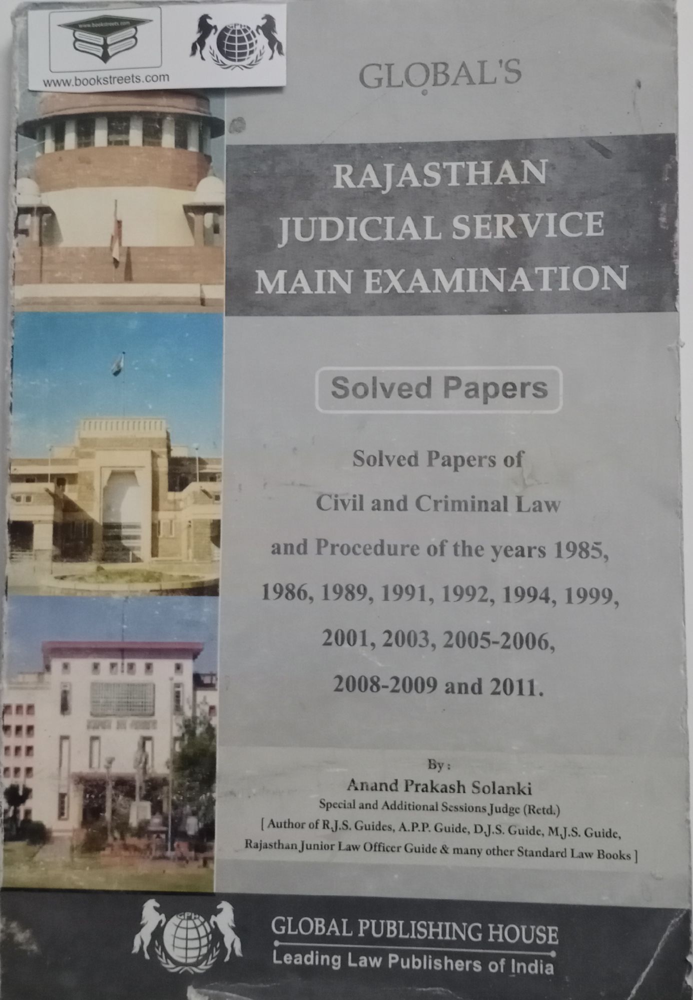Global's Rajasthan Judicial Service Main Examination Solved Paper Global Publishing House