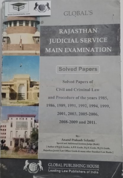 Global&#039;s Rajasthan Judicial Service Main Examination Solved Paper Global Publishing House