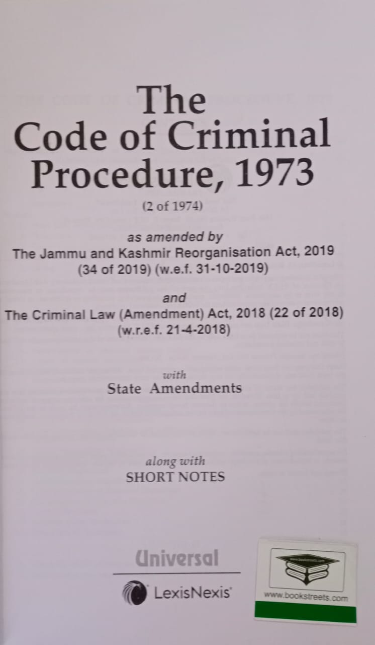 The Code of Criminal Procedure, 1973 by Universal LexisNexis