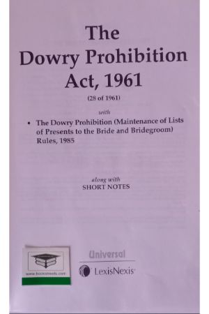 Universal's The Dowry Prohibition Act, 1961 (28 of 1961) by Universal LexisNexis