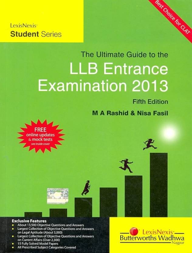 Ultimate Guide to the LLB Entrance Examination 2013  PB 5th Edition  English, Paperback, Rashid M A