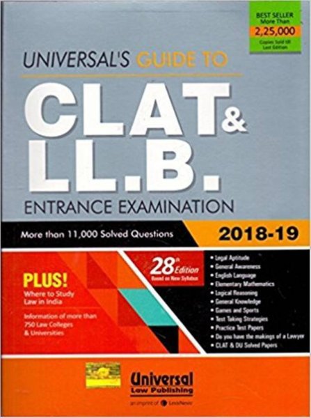 Universal&#039;s Guide To CLAT &amp; LL.B. Entrance Examination 2018-19 English, Paperback, Manish Arora, Krishan Keshav  Paperback, Krishan Keshav, Manish Arora